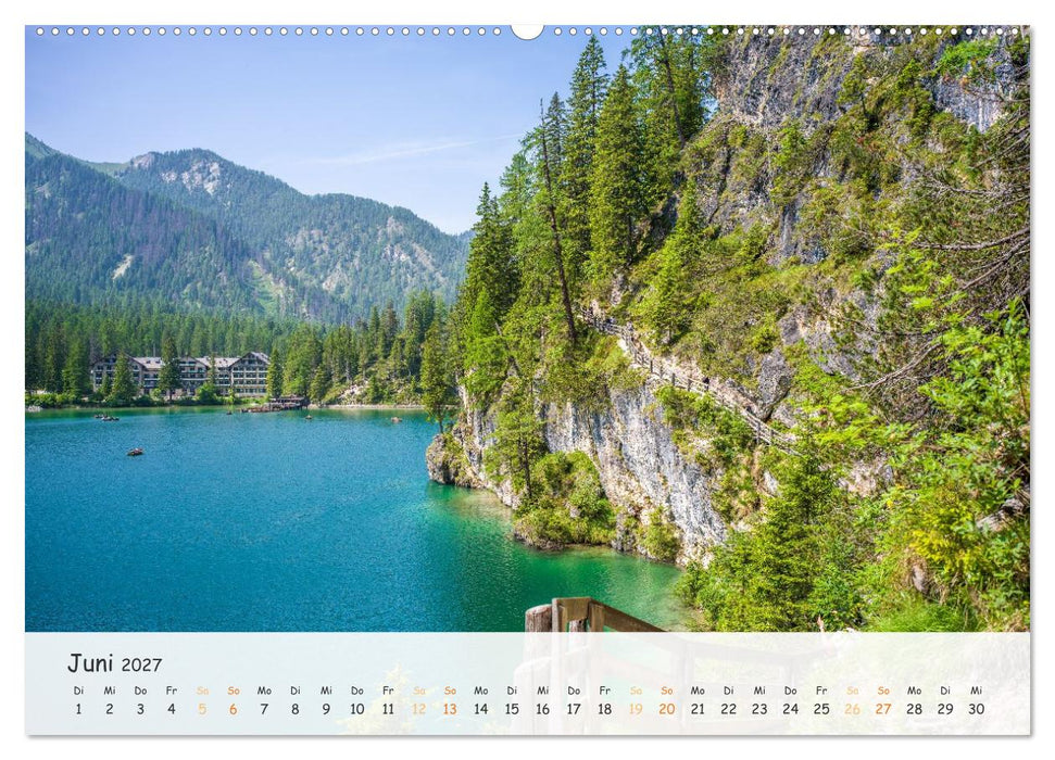 Pragser Wildsee - Traumziel in den Dolomiten (CALVENDO Wandkalender 2027)