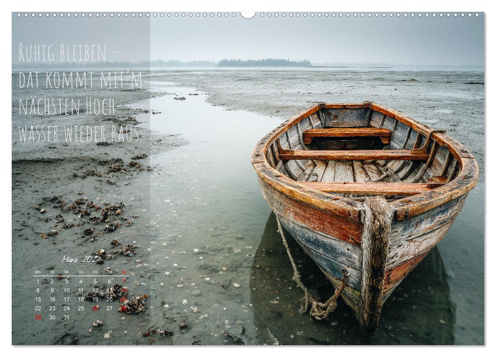 Moin Moin ist schon gesabbel - Norddeutscher Sprüche-Kalender (CALVENDO Wandkalender 2027)