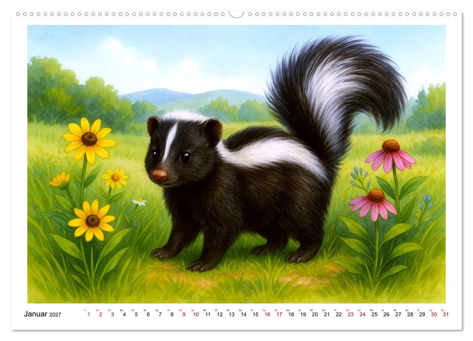 Niedliches Nordamerika (CALVENDO Premium Wandkalender 2027)
