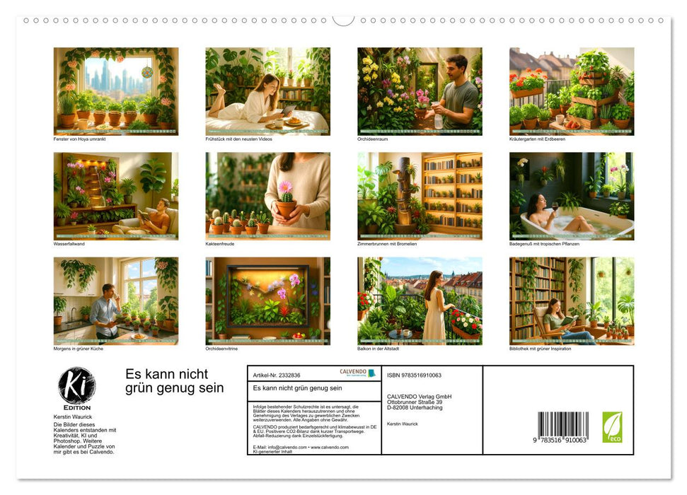 Es kann nicht grün genug sein (CALVENDO Premium Wandkalender 2027)