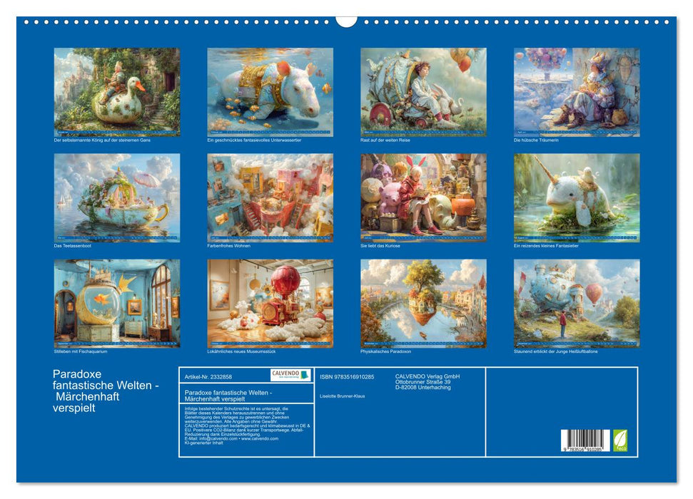 Paradoxe fantastische Welten - Märchenhaft verspielt (CALVENDO Wandkalender 2027)