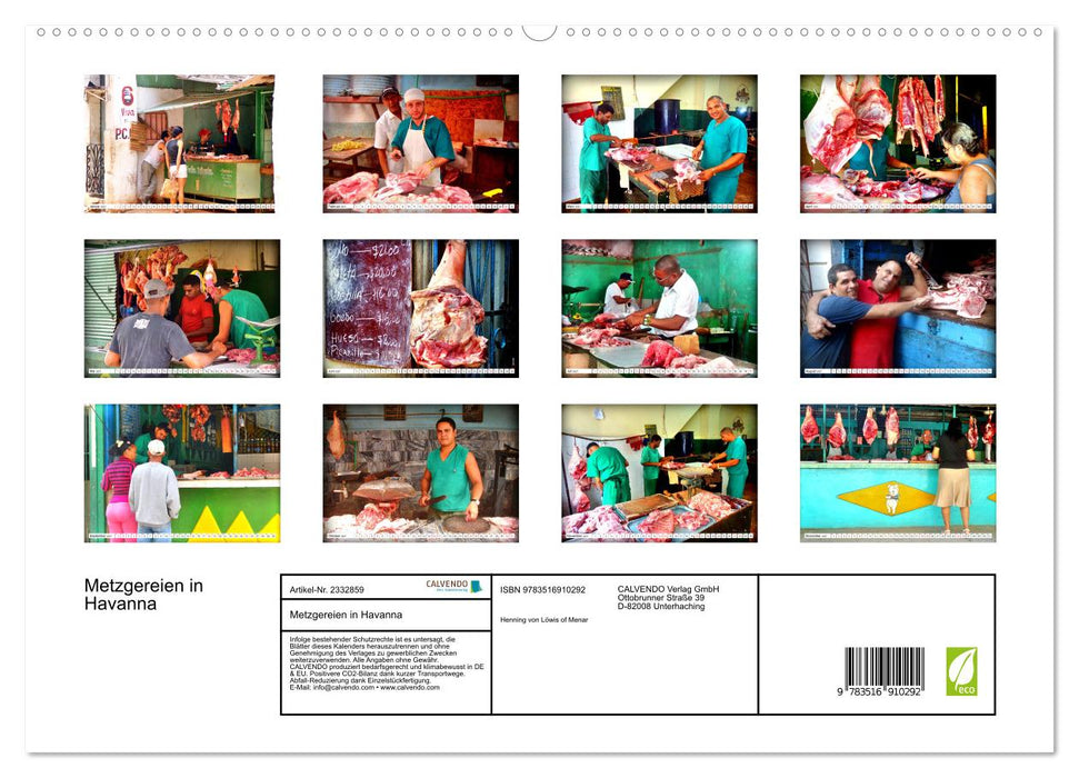 Metzgereien in Havanna (CALVENDO Premium Wandkalender 2027)