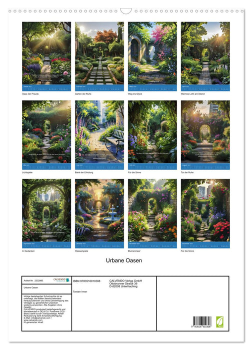 Urbane Oasen (CALVENDO Wandkalender 2027)