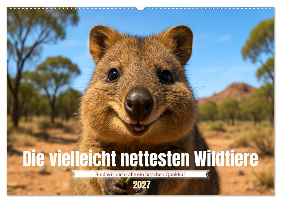 Die vielleicht nettesten Wildtiere (CALVENDO Wandkalender 2027)