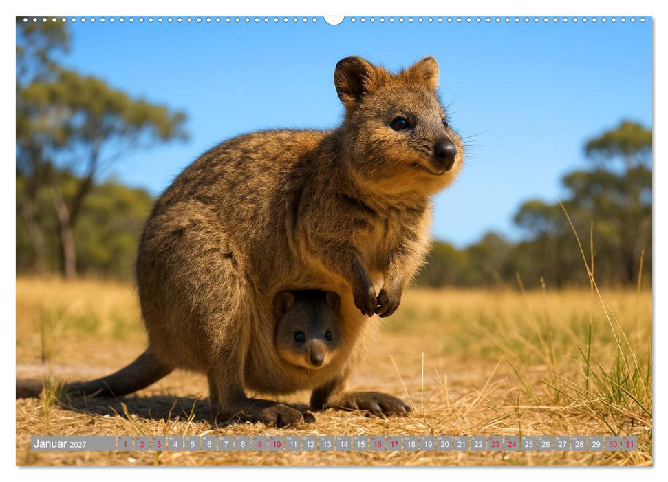 Die vielleicht nettesten Wildtiere (CALVENDO Wandkalender 2027)