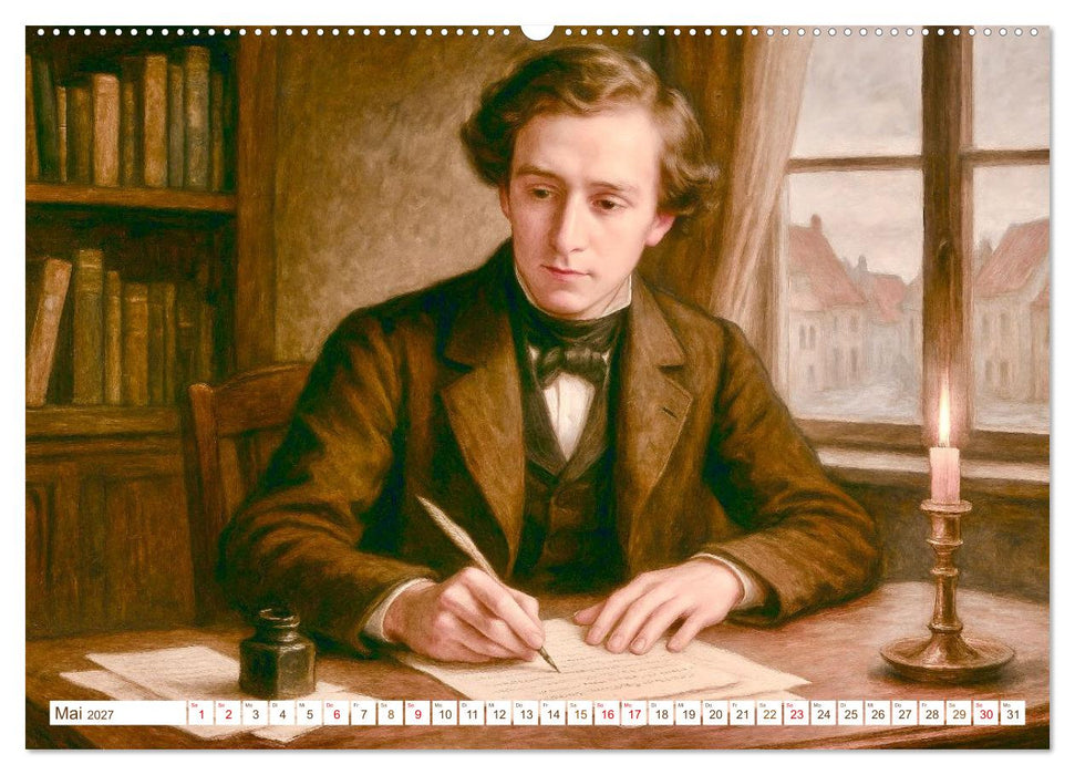 Theodor Storm. Sein Leben, seine Werke (CALVENDO Premium Wandkalender 2027)