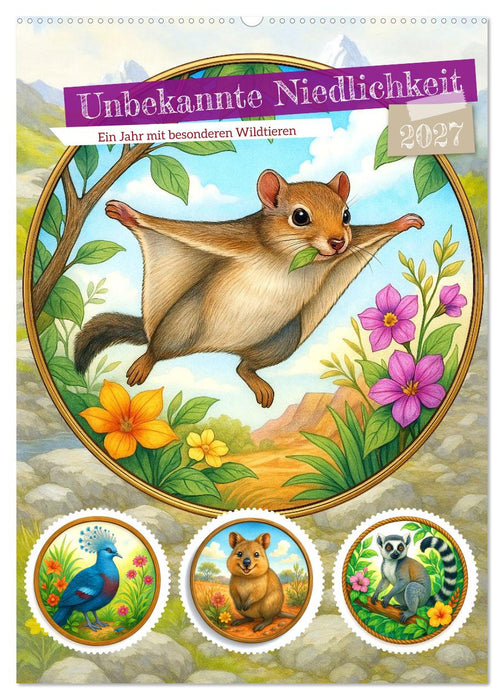 Unbekannte Niedlichkeit (CALVENDO Wandkalender 2027)