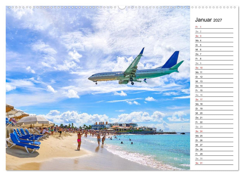 Karibik entdecken - Inseln und Farben der Karibik mit echtem Lebensgefühl (CALVENDO Wandkalender 2027)