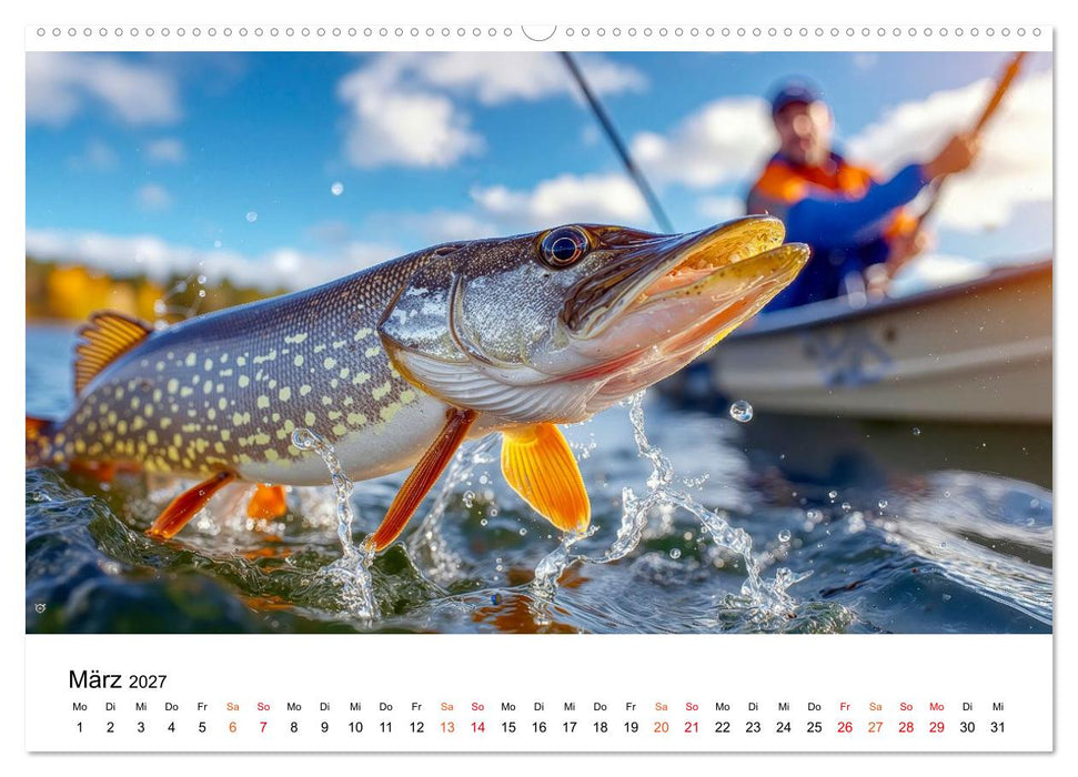 Jagd auf den Hecht (CALVENDO Premium Wandkalender 2027)