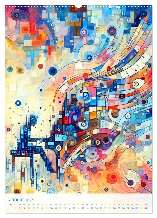 Synästhetische Kunst - Musik in Farben und Formen (CALVENDO Wandkalender 2027)