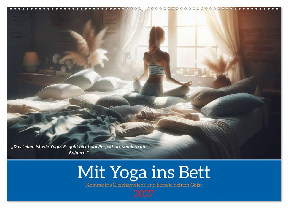 Mit Yoga ins Bett (CALVENDO Wandkalender 2027)