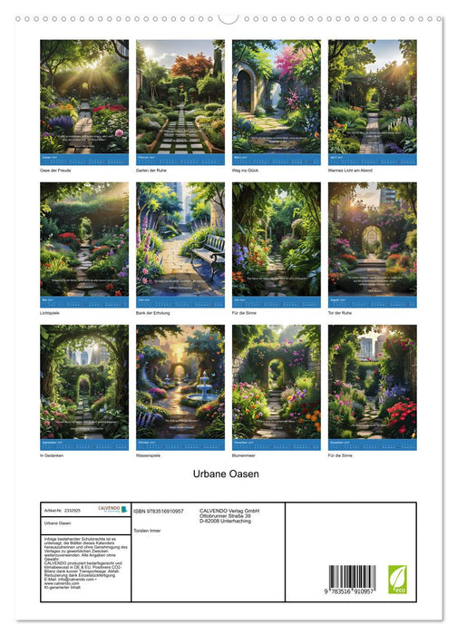 Urbane Oasen (CALVENDO Premium Wandkalender 2027)