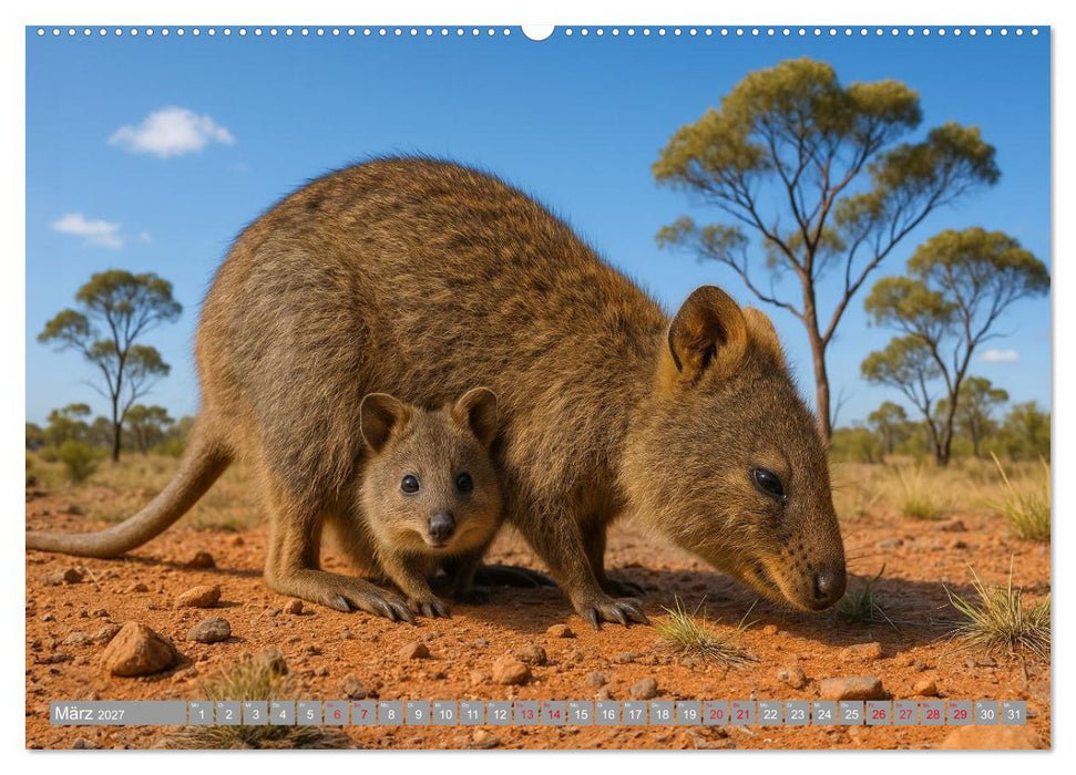 Die vielleicht nettesten Wildtiere (CALVENDO Premium Wandkalender 2027)