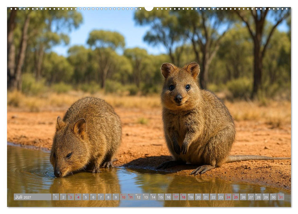 Die vielleicht nettesten Wildtiere (CALVENDO Premium Wandkalender 2027)