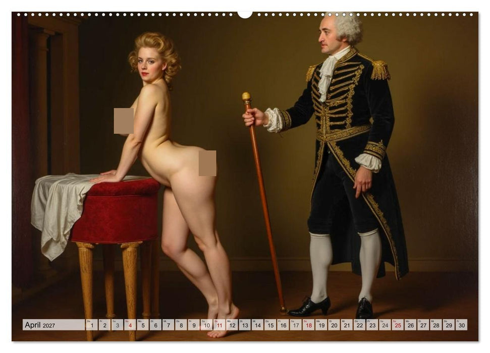 Spicy Flashbacks - Barocke Macht, Lust und Verführung (CALVENDO Wandkalender 2027)