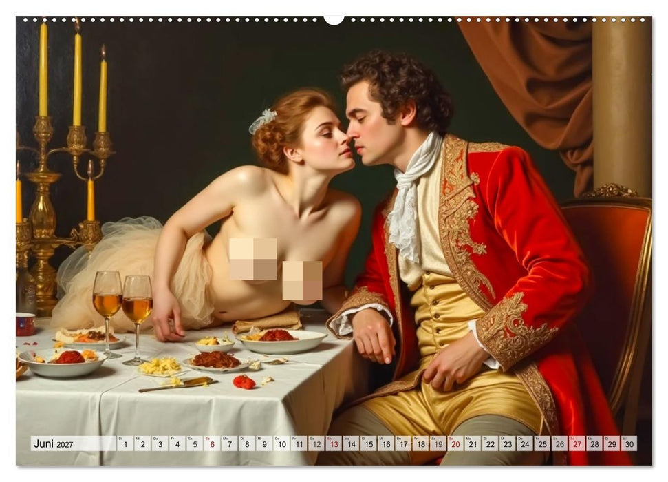 Spicy Flashbacks - Barocke Macht, Lust und Verführung (CALVENDO Wandkalender 2027)