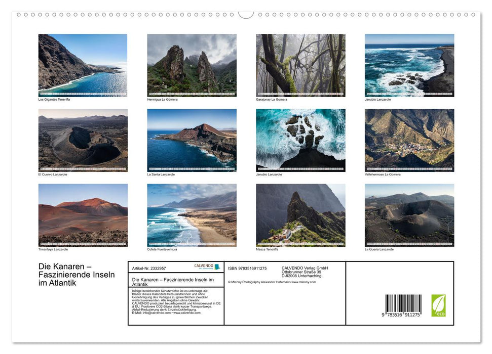 Die Kanaren – Faszinierende Inseln im Atlantik (CALVENDO Premium Wandkalender 2027)