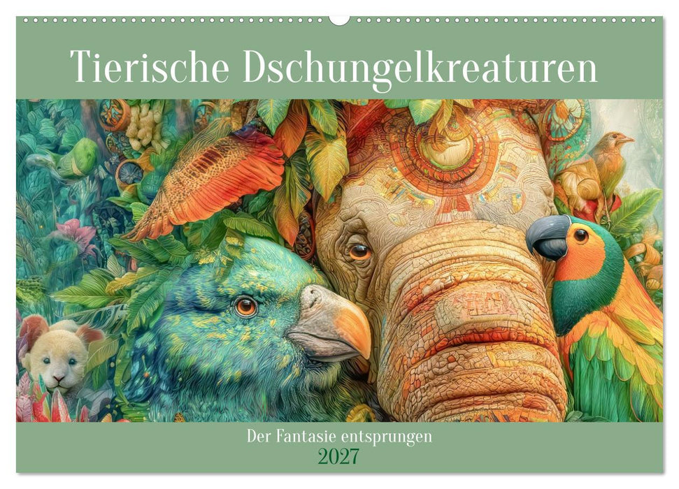 Tierische Dschungelkreaturen - Der Fantasie entsprungen (CALVENDO Wandkalender 2027)