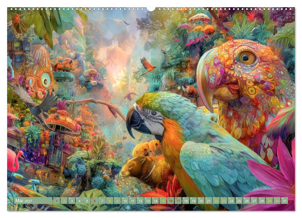 Tierische Dschungelkreaturen - Der Fantasie entsprungen (CALVENDO Wandkalender 2027)