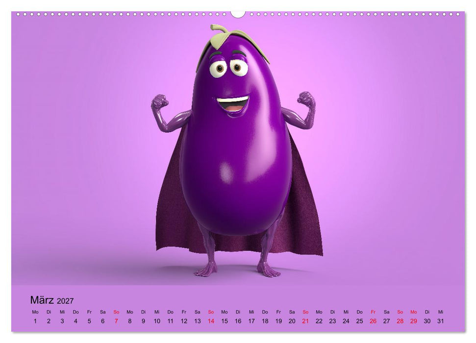 Esse ich nicht! Der freche Kinderkalender mit Obst & Gemüse (CALVENDO Premium Wandkalender 2027)