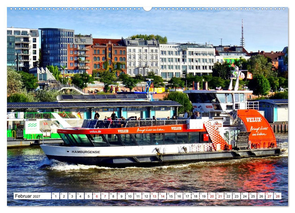 elbabwärts - Von Hamburg nach Cuxhaven (CALVENDO Wandkalender 2027)