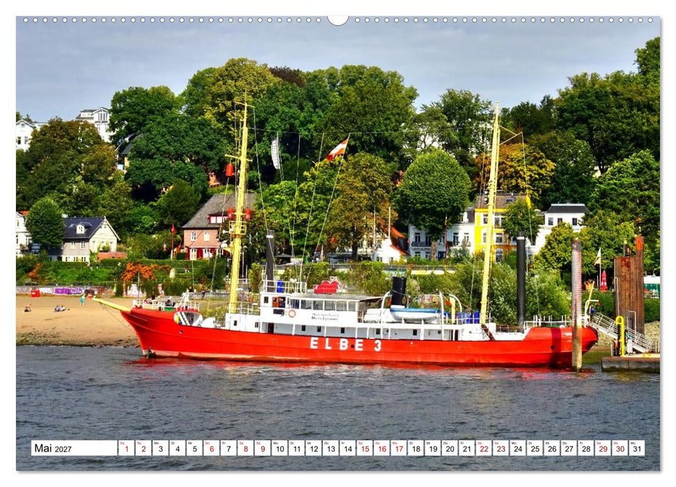 elbabwärts - Von Hamburg nach Cuxhaven (CALVENDO Wandkalender 2027)