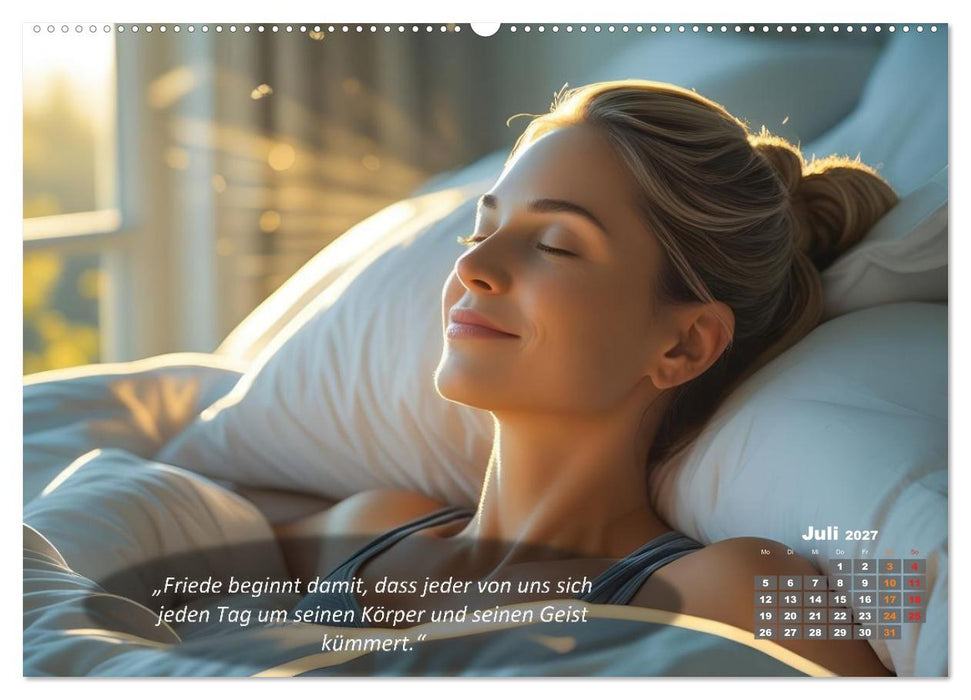 Mit Yoga ins Bett (CALVENDO Premium Wandkalender 2027)