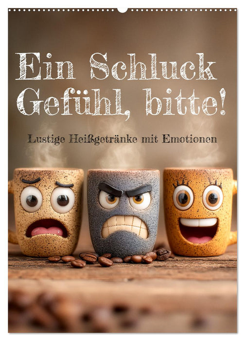 Ein Schluck Gefühl, bitte! - Lustige Heißgetränke mit Emotionen (CALVENDO Wandkalender 2027)