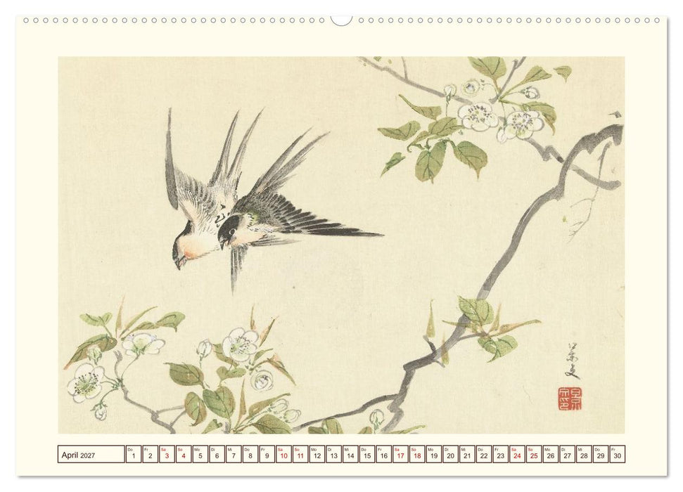 Blüte und Feder (CALVENDO Wandkalender 2027)