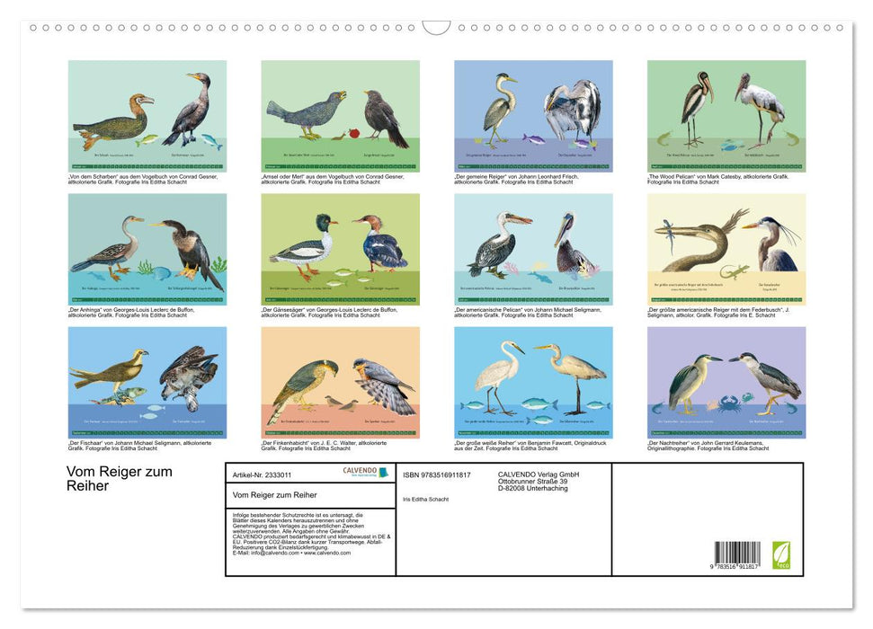 Vom Reiger zum Reiher (CALVENDO Wandkalender 2027)