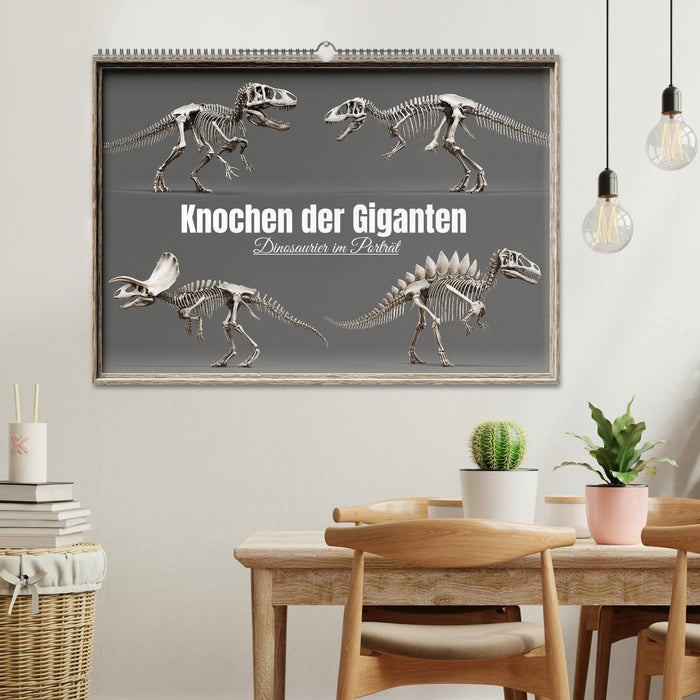 Knochen der Giganten - Dinosaurier im Porträt (CALVENDO Wandkalender 2027)