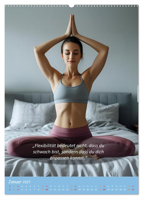Yoga im Bett (CALVENDO Premium Wandkalender 2027)