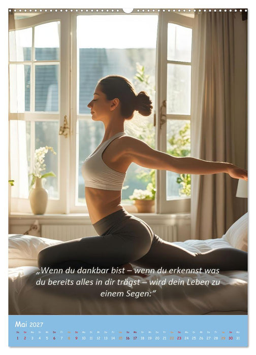 Yoga im Bett (CALVENDO Premium Wandkalender 2027)