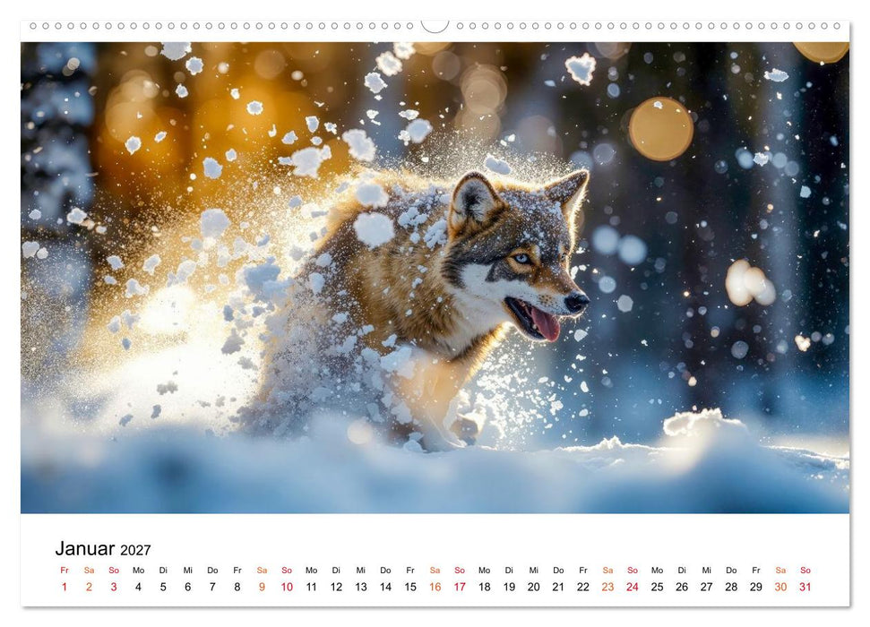 Im Reich der Wölfe (CALVENDO Wandkalender 2027)
