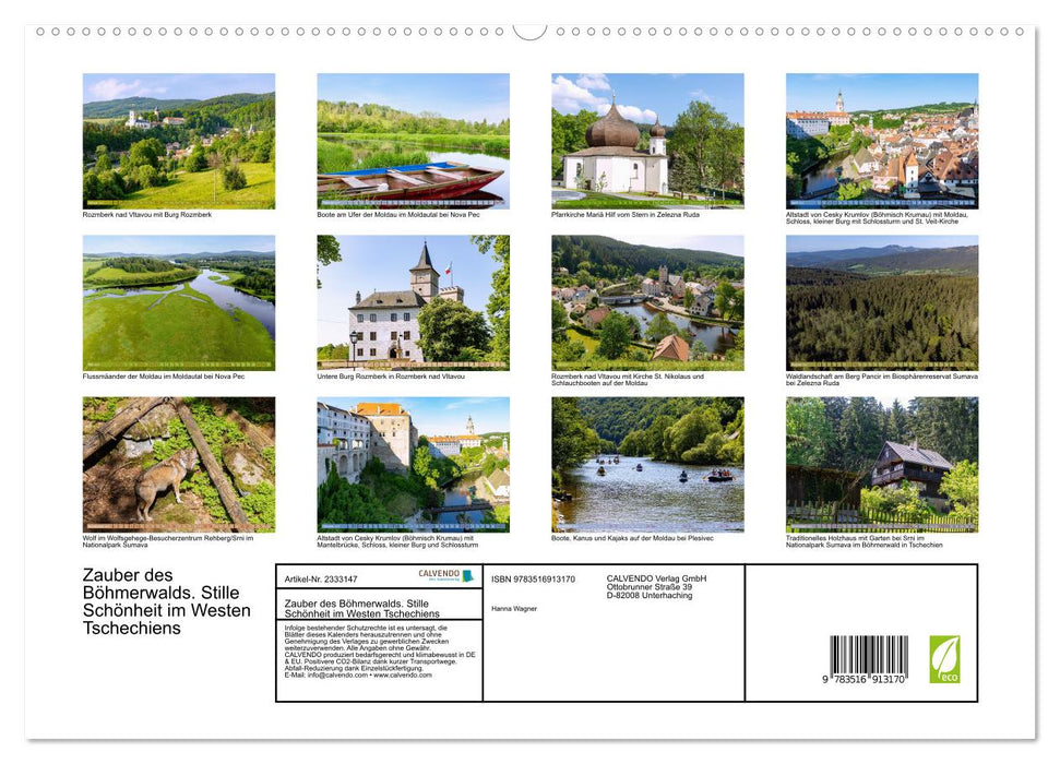 Zauber des Böhmerwalds. Stille Schönheit im Westen Tschechiens (CALVENDO Premium Wandkalender 2027)