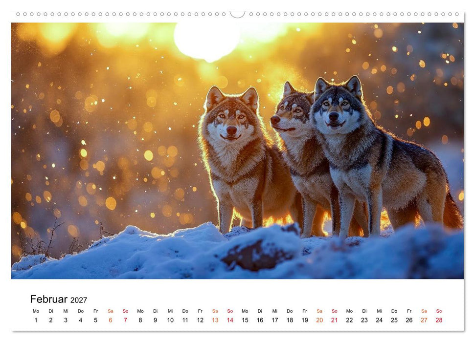 Im Reich der Wölfe (CALVENDO Premium Wandkalender 2027)