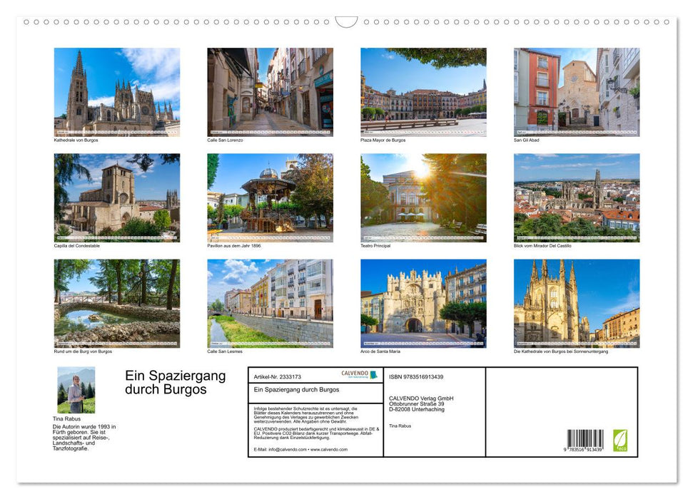 Ein Spaziergang durch Burgos (CALVENDO Wandkalender 2027)