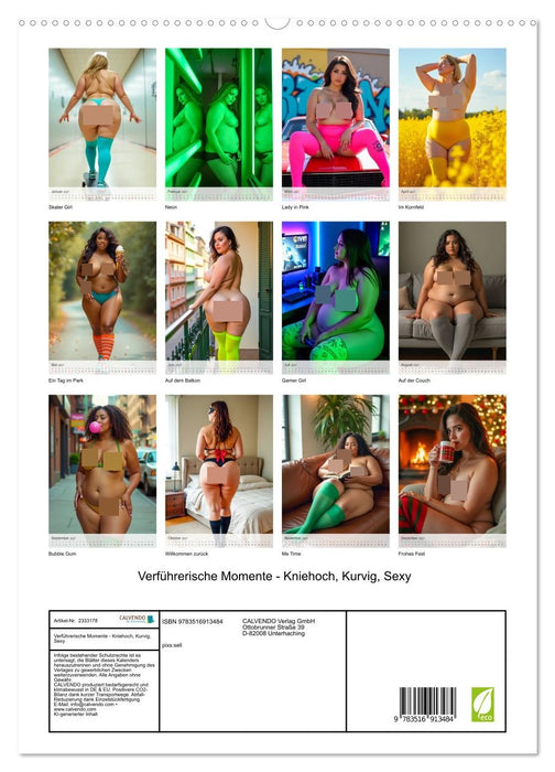 Verführerische Momente - Kniehoch, Kurvig, Sexy (CALVENDO Premium Wandkalender 2027)