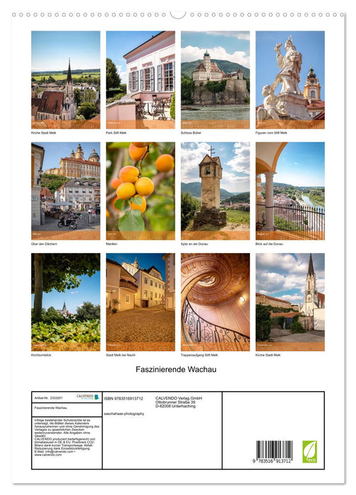 Faszinierende Wachau (CALVENDO Premium Wandkalender 2027)