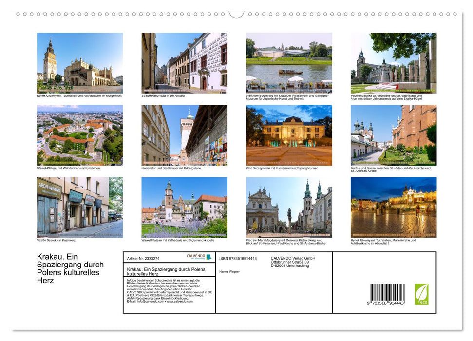 Krakau. Ein Spaziergang durch Polens kulturelles Herz (CALVENDO Premium Wandkalender 2027)