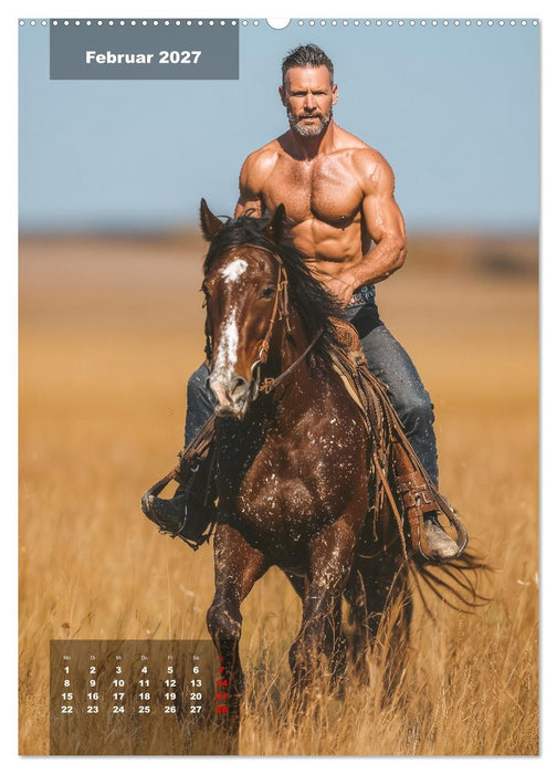 GEILE HENGSTE - Sexy Cowboys mit Ihren Pferden im Männerkalender (CALVENDO Wandkalender 2027)
