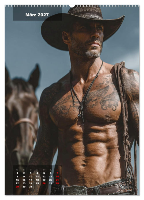 GEILE HENGSTE - Sexy Cowboys mit Ihren Pferden im Männerkalender (CALVENDO Wandkalender 2027)
