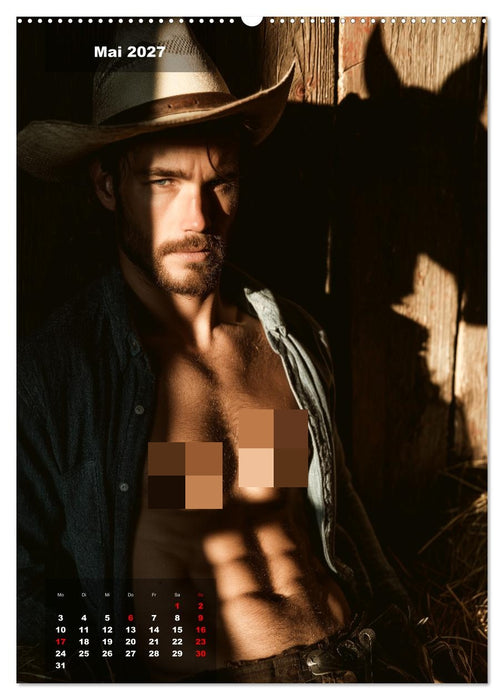 GEILE HENGSTE - Sexy Cowboys mit Ihren Pferden im Männerkalender (CALVENDO Wandkalender 2027)
