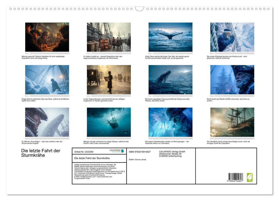 Die letzte Fahrt der Sturmkrähe (CALVENDO Wandkalender 2027)