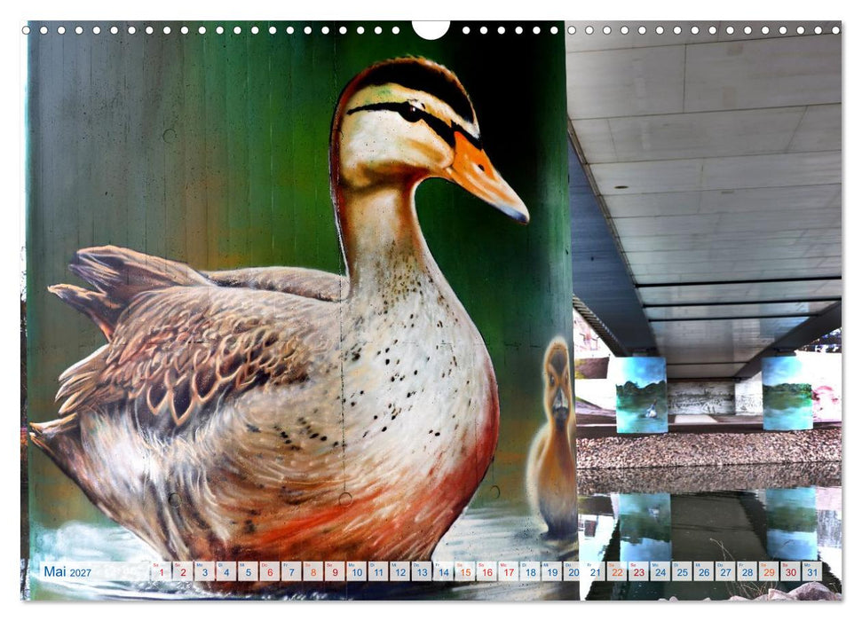 Streetart in Halle an der Saale (CALVENDO Wandkalender 2027)