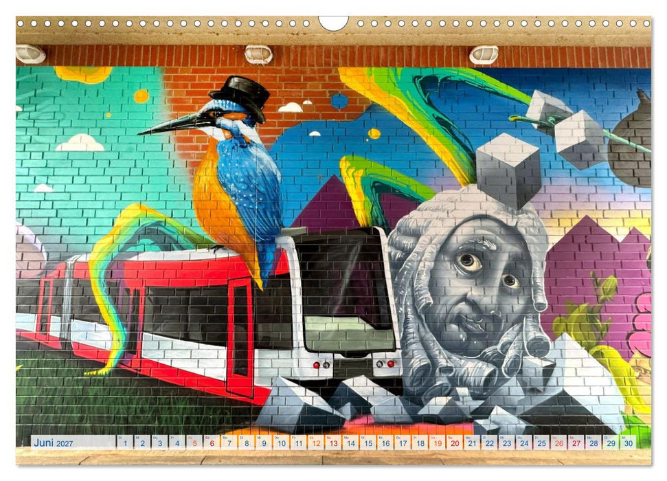 Streetart in Halle an der Saale (CALVENDO Wandkalender 2027)