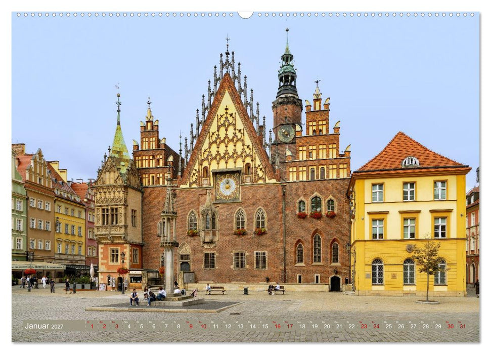 Breslau. Polens architektonisches Juwel an der Oder (CALVENDO Premium Wandkalender 2027)