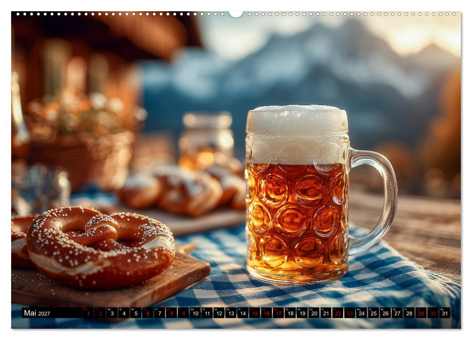 Bier im Blut - Maß für Maß durchs Männerjahr (CALVENDO Premium Wandkalender 2027)