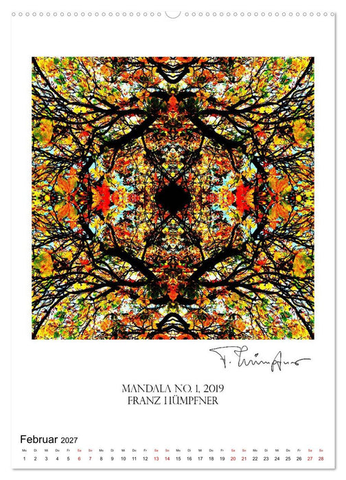 Mandala Artworks - Kunstkalender von Franz Huempfner (CALVENDO Wandkalender 2027)