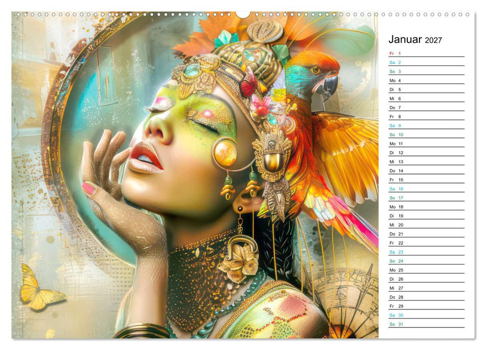 Venezianische Impressionen - Kunstvolle Fantasiewerke (PLANER) (CALVENDO Wandkalender 2027)